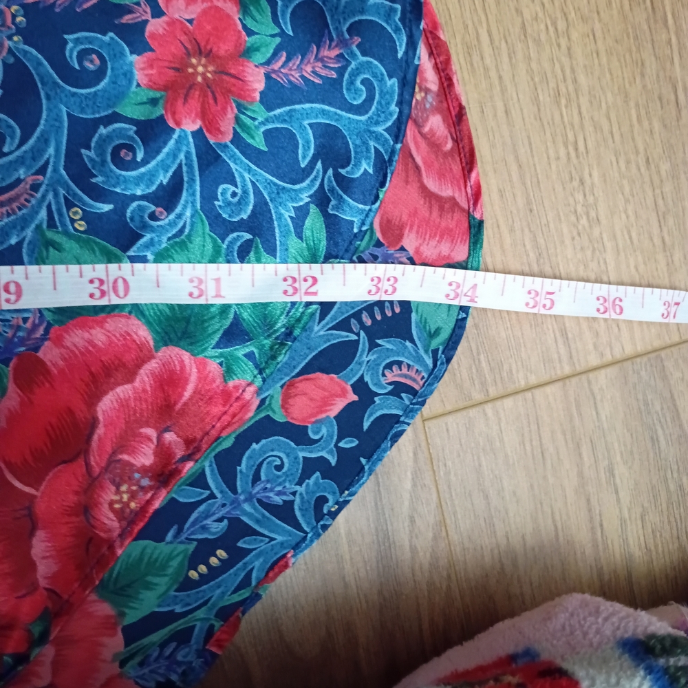 Floral Slip Dress - Blue and Red - Picture 9 of 9